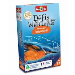 Jeu de cartes - BIOVIVA - Défis nature - Animaux inspirants - Multicolore/Bleu  - vertbaudet enfant