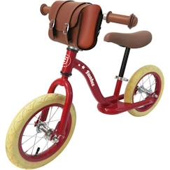 FUNBEE - Draisienne 12" Retro avec sacoche pour enfant - Rouge  - vertbaudet enfant