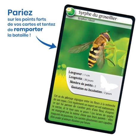 Jeu de cartes Bioviva - Défis nature abeilles et autres pollinisateurs pour enfants à partir de 7 ans BLANC 3 - vertbaudet enfant 