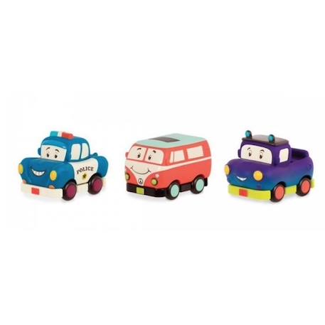 Jeu de véhicules - mybtoys - BX1695 - Set de 3 véhicules van orange - Enfant - Mixte - A partir de 3 ans ORANGE 2 - vertbaudet enfant 