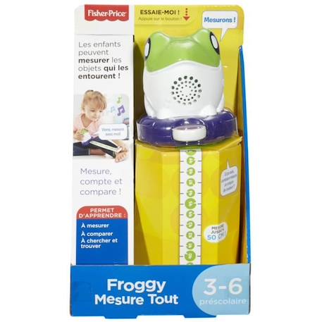 Jeu d'éveil FISHER-PRICE - Froggy Mesure Tout - Apprentissage des mesures et comparaisons BLANC 4 - vertbaudet enfant 