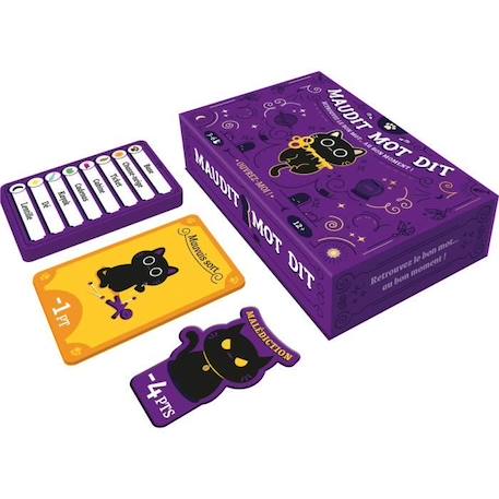 Asmodee - Cocktail Games - Maudit Mot Dit - Jeu de société - Jeu d'ambiance - A partir de 12 Ans - 3 à 6 Joueurs - 30 Min VIOLET 5 - vertbaudet enfant 