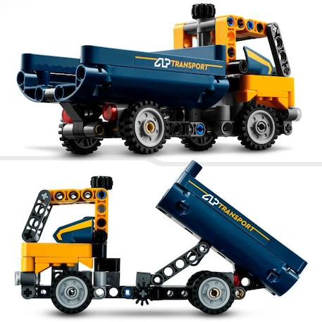 LEGO® Technic 42147 Le Camion à Benne Basculante, 2-en-1, Pelleteuse Jouet, Engin de Chantier BLANC 3 - vertbaudet enfant 