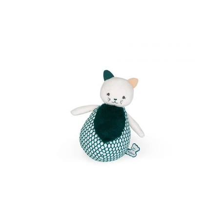 Jouet d'éveil sensoriel - KALOO - Mon Petit Chat Culbuto en Peluche - 16 cm - Multicolore - Mixte - Vert VERT 3 - vertbaudet enfant 