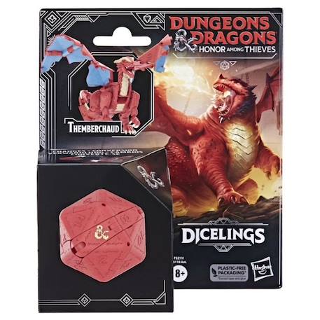 Figurine Themberchaud rouge convertible en d20 géant - Dungeons & Dragons - L'honneur des voleurs ROUGE 6 - vertbaudet enfant 