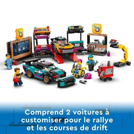 LEGO® City 60389 Le Garage de Customisation, Jouet de Voitures, Atelier et Minifigurines BLANC 5 - vertbaudet enfant 