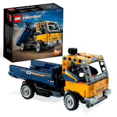 Jouet-Jeux d'imagination-Jeux de construction-LEGO® Technic 42147 Le Camion à Benne Basculante, 2-en-1, Pelleteuse Jouet, Engin de Chantier
