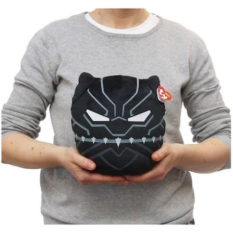 Jouet en peluche - TY - Marvel Squish a boos Small - Black panther BLANC 2 - vertbaudet enfant 