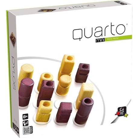 Jeu de société - Gigamic - Quarto Mini Fr - Jaune - 15 min - Enfant - 2 joueurs JAUNE 1 - vertbaudet enfant 