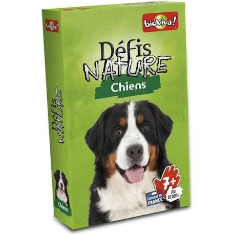 Jeu de questions-réponses BIOVIVA Défis Nature - Chiens pour enfants à partir de 7 ans VERT 1 - vertbaudet enfant 