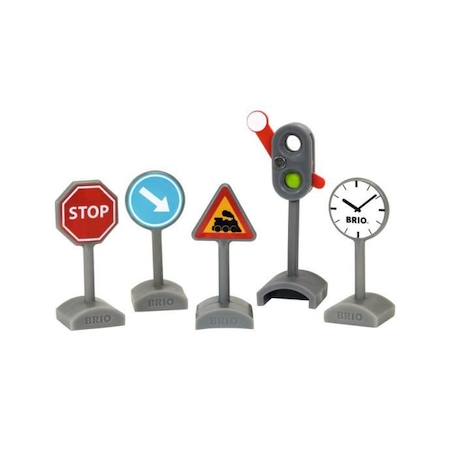 Panneaux de Signalisation - BRIO - 33864 - Feux de signalisation manuels - 5 pièces - Intérieur - Mixte BLANC 3 - vertbaudet enfant 