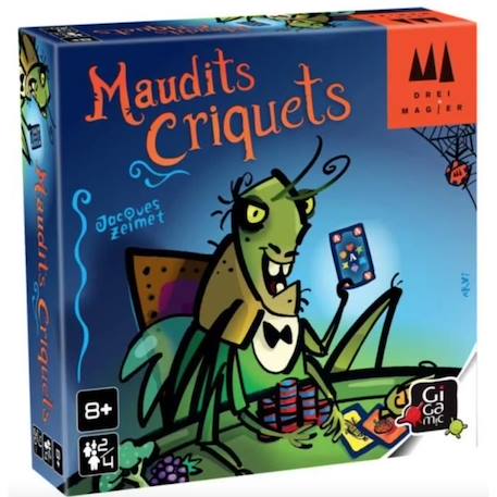 Jeu de société - GIGAMIC - Maudits criquets - Cartes légumes et criquets - Mixte - 6 ans et plus BLANC 1 - vertbaudet enfant 