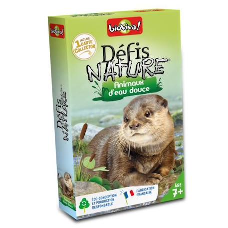 Jeu de cartes Bioviva - Défis nature animaux d'eau douce pour enfants à partir de 7 ans BLANC 1 - vertbaudet enfant 