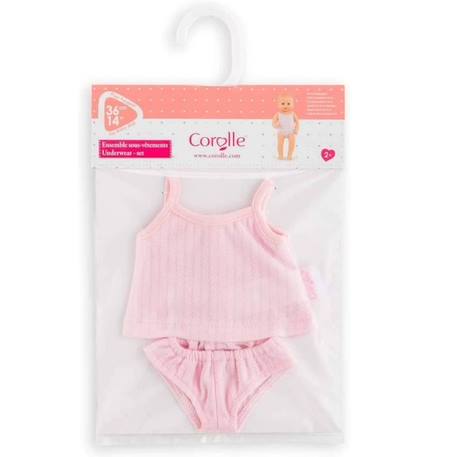 Ensemble sous-vêtements mixte Corolle pour poupon de 36cm - Rose ROSE 2 - vertbaudet enfant 