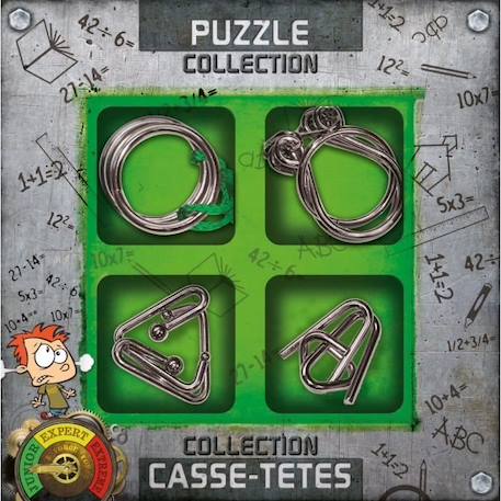 Coffret de Casse-Têtes en Métal Junior - Gigamic - Jumeaux, Fer à cheval, Angles, A&A VERT 2 - vertbaudet enfant 