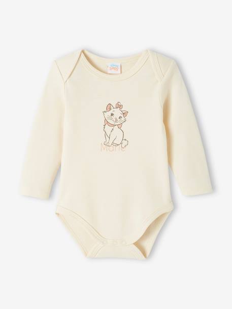 Lot de 2 bodies Disney® Marie les Aristochats vanille + rose 2 - vertbaudet enfant 