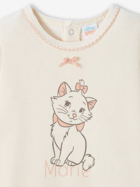 Dors-bien bébé fille Disney® Marie les Aristochats en velours vanille 3 - vertbaudet enfant 