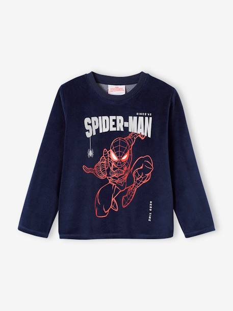 Pyjama garçon Marvel® Spider-Man en velours marine 2 - vertbaudet enfant 