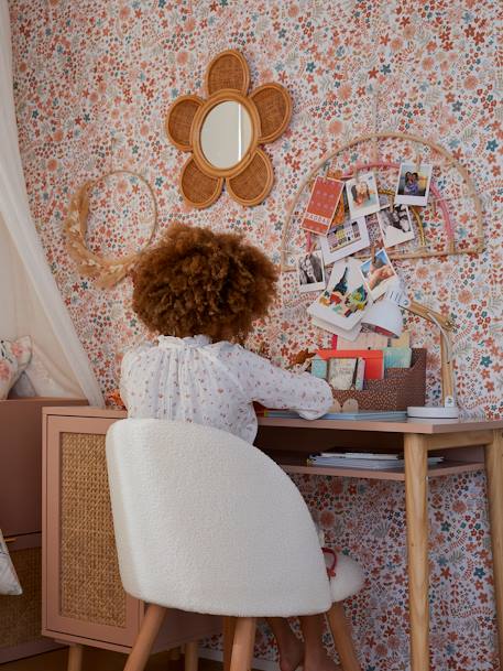 Bureau enfant LIGNE POÉSIE rose nude+vert 4 - vertbaudet enfant 