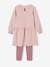 Ensemble robe en molleton et legging fille bois de rose 3 - vertbaudet enfant 