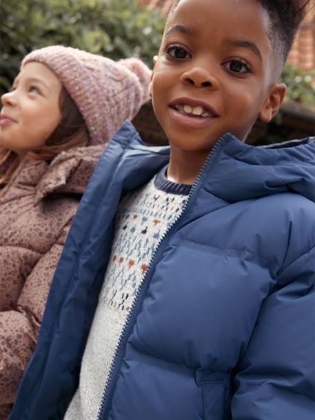 Doudoune garnissage en plume et duvet garçon bleu 6 - vertbaudet enfant 