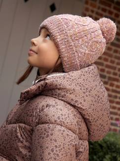 Ensemble bonnet + snood + moufles/mitaines torsadé fille  - vertbaudet enfant