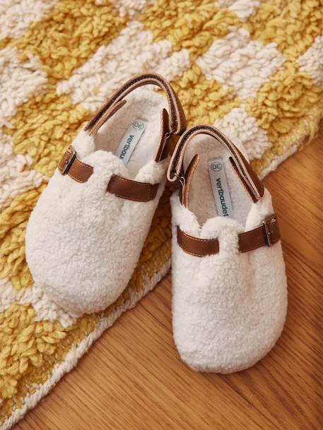 Chaussons sabots fourrés enfant écru 6 - vertbaudet enfant 