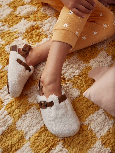 Chaussons sabots fourrés enfant écru 7 - vertbaudet enfant 