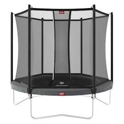 Jouet-Jeux de plein air-Jeux de jardin-Trampoline BERG Favorit Regular 200 Grey + Filet de Securite Comfort