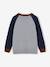 Pull jacquard ours garçon manches raglan gris chiné 3 - vertbaudet enfant 