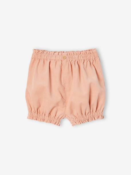 Lot de 2 bloomers bébé en velours vieux rose 2 - vertbaudet enfant 