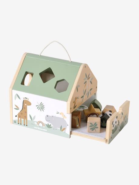 Maison des formes en bois FSC® multicolore+Tanzanie 7 - vertbaudet enfant 