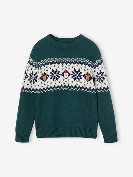 Fille-Pull, gilet, sweat-Pull-Pull jacquard de Noël enfant collection capsule famille