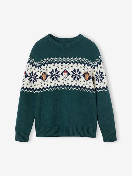 Garçon-Pull, gilet, sweat-Pull-Pull jacquard de Noël enfant collection capsule famille