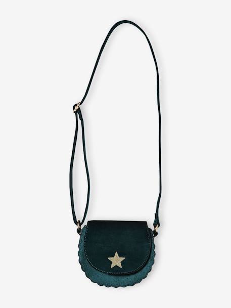 Sac étoile en velours fille vert 2 - vertbaudet enfant 