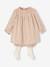 Ensemble 3 pièces bébé robe, bloomer et collants noix de pécan 1 - vertbaudet enfant 