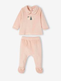 Pyjama de Noël bébé 2 pièces en velours  - vertbaudet enfant