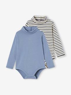 -Lot de 2 bodies bébé col roulé