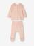 Pyjama de Noël bébé 2 pièces en velours rose poudré 2 - vertbaudet enfant 