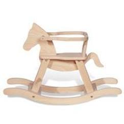 Jouet-Cheval à bascule en bois Pinolino - Design épuré et intemporel - Hêtre massif - Orange - Mixte