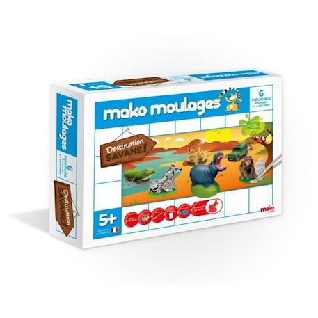 Mako Moulages - Savane 6 moules BLEU 2 - vertbaudet enfant 