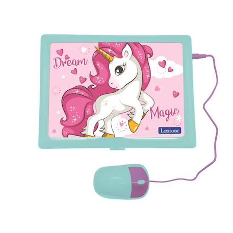 Ordinateur éducatif LEXIBOOK - Licorne - 124 activités - Rose - Pile - Enfant 4 ans ROSE 2 - vertbaudet enfant 