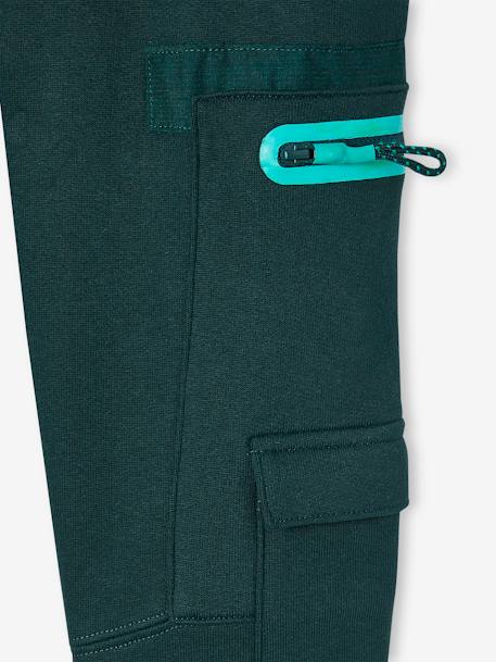 Pantalon jogging multipoches garçon vert sapin 4 - vertbaudet enfant 