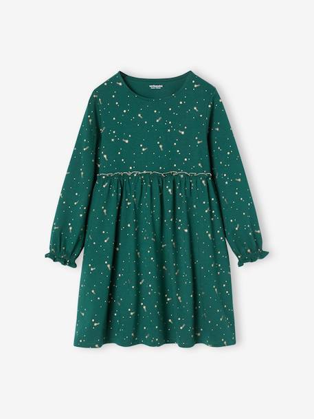 Fille-Robe de fête motifs étoiles irisés fille