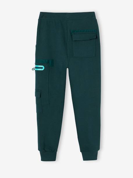 Pantalon jogging multipoches garçon vert sapin 3 - vertbaudet enfant 