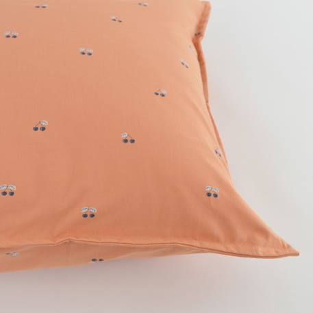 Parure de lit 100x140 cm en coton bio* Griotte ORANGE 2 - vertbaudet enfant 