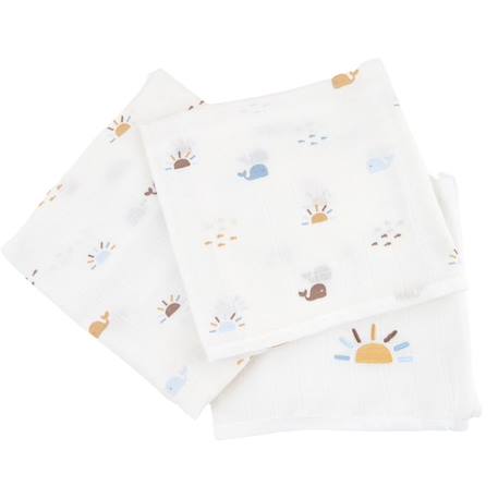 Lot de 3 langes en coton bio* Malo BEIGE 2 - vertbaudet enfant 