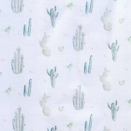 Lot de 3 langes en coton bio* Cactus VERT 4 - vertbaudet enfant 