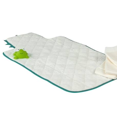 Tapis à langer en coton bio* Crocodile VERT 3 - vertbaudet enfant 