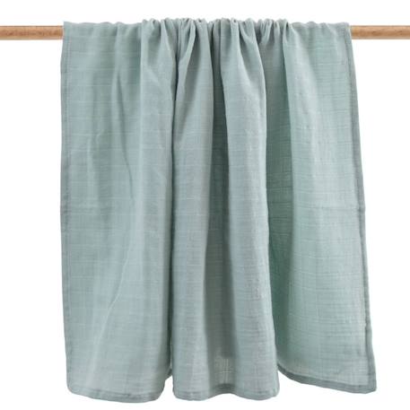 Maxi-lange en coton bio* uni Vert Sauge VERT 3 - vertbaudet enfant 